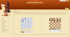 Desktop Screenshot of bellairechessclub.com